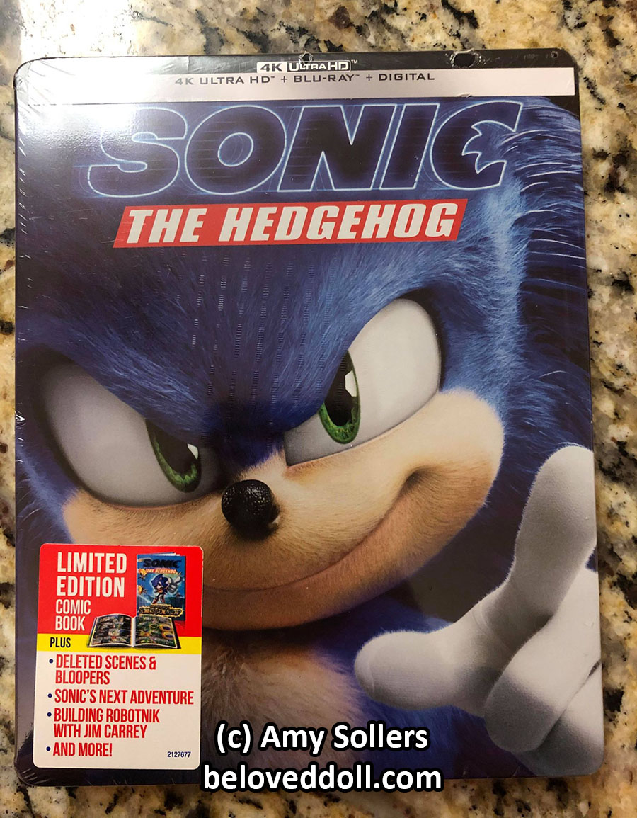 Sonic the Hedgehog Movie Limited Edition Steelbook with Comic Book 4k Ultra HD Factory Sealed